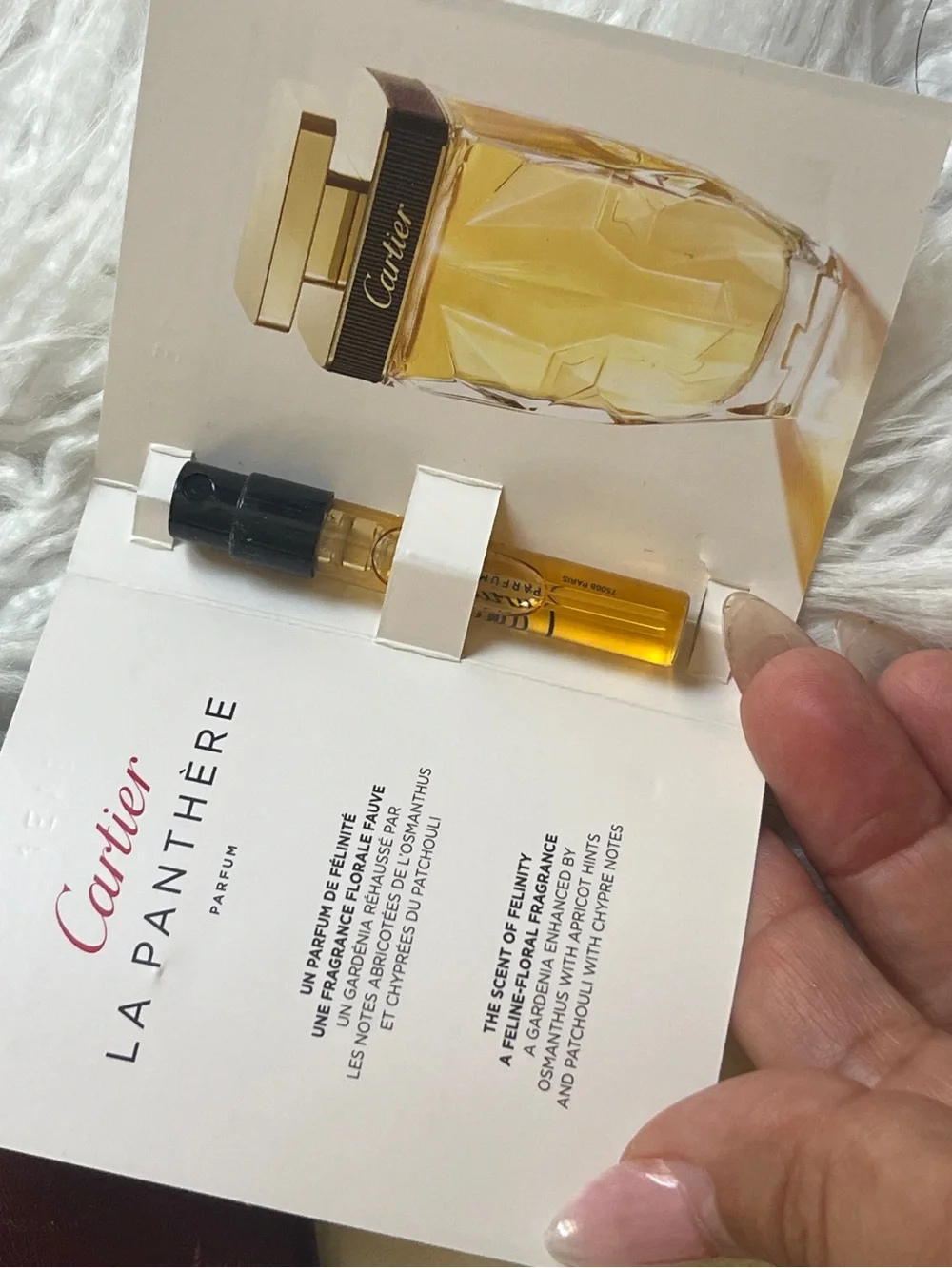 Cartier Burgundy and Gold Leather Key Case, wallet & perfum sample bundle